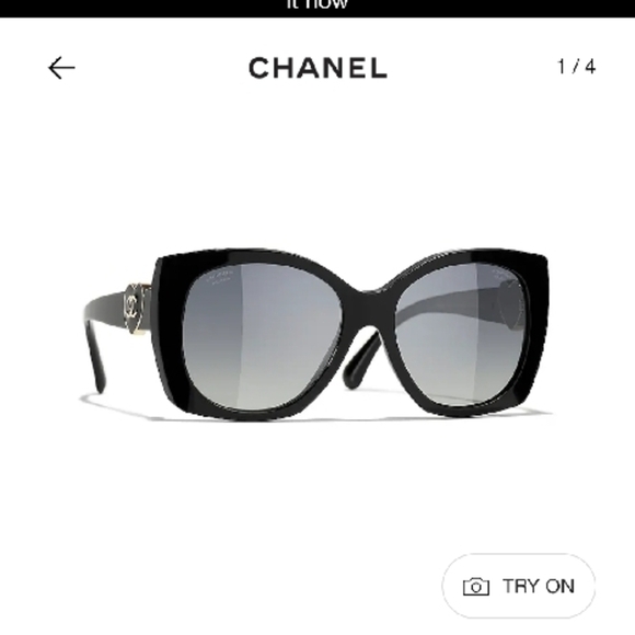 CHANEL Accessories - Chanel Black Sunglasses CH5519-A c622/S8